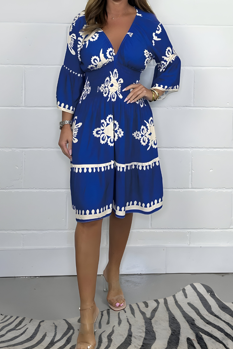 Natalia | Embroidered Midi Dress