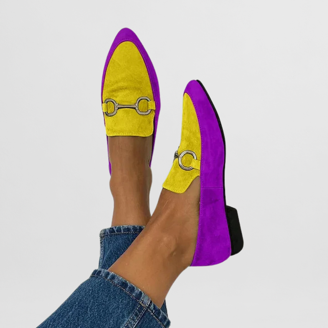 Lorette - Colorful and elegant boho loafers