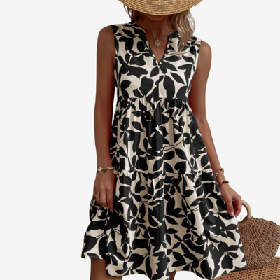 Seraphine™ - Midi with Leaf Pattern