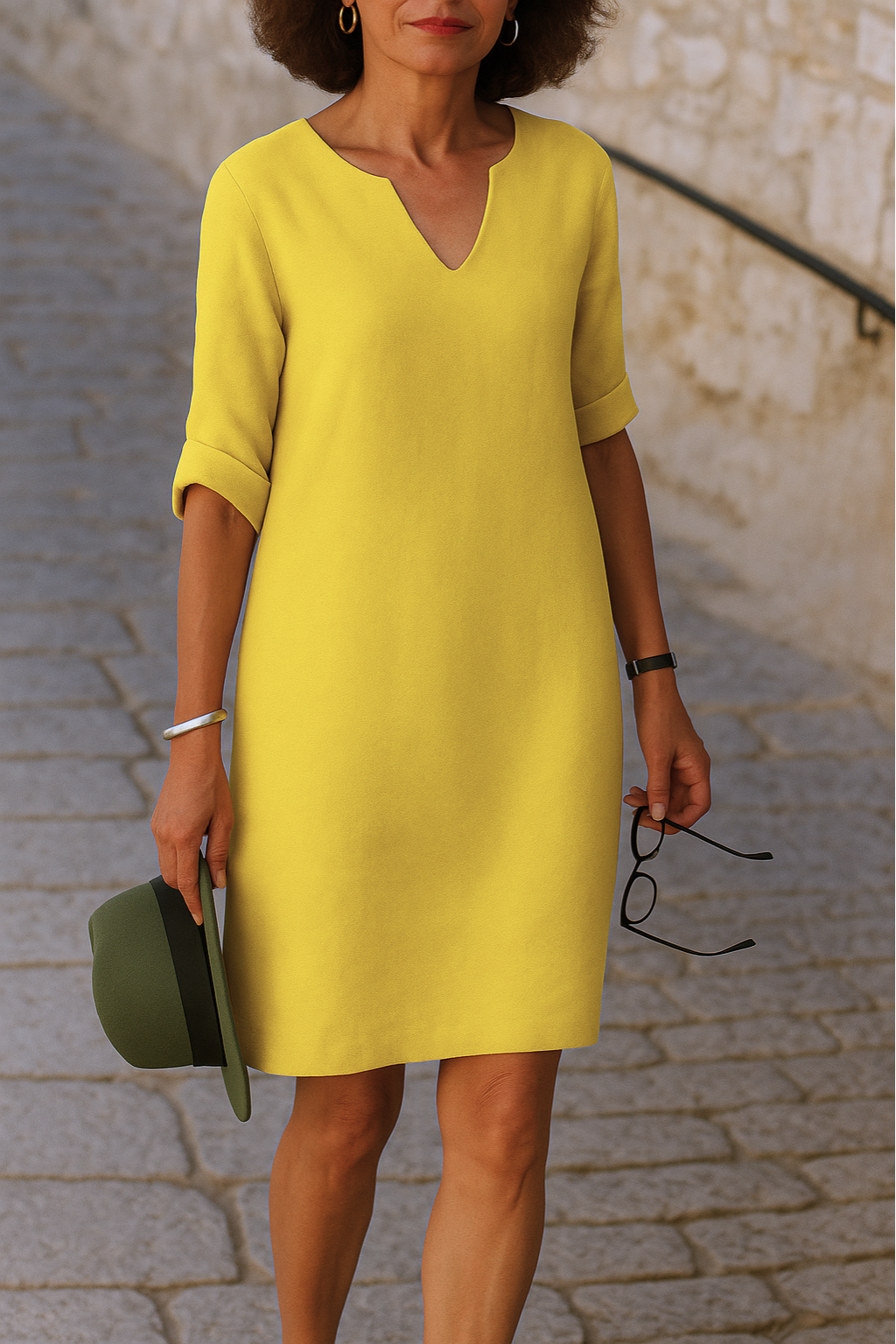 Claudia | Elegant V-Neck Dress