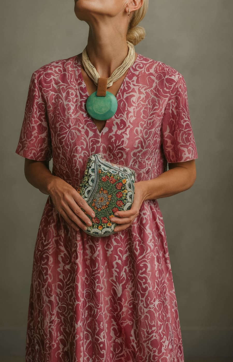 Jasmine | Short-Sleeve Printed Dress