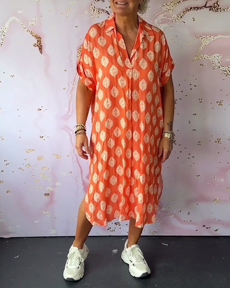 Ruth | Button-Front Pattern Dress