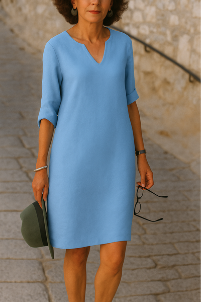 Claudia | Elegant V-Neck Dress
