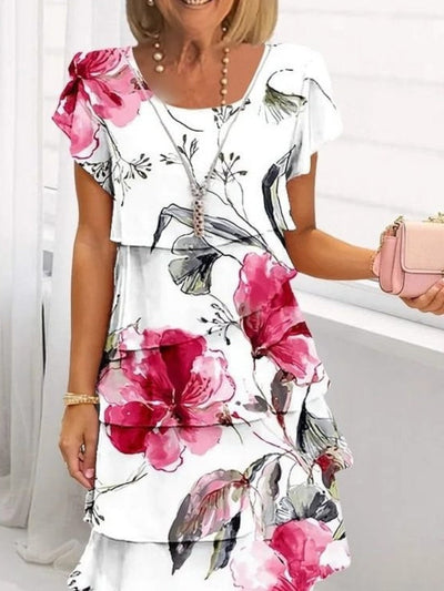 Lyra - Graceful Floral Elegance Dress
