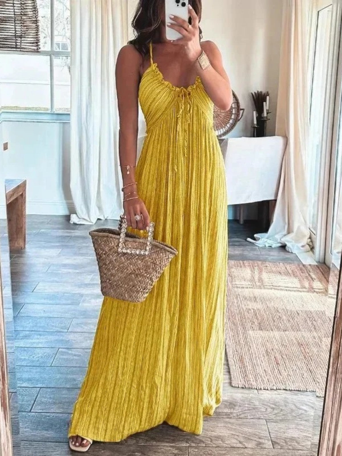 Aurelia - Backless Halter Maxi Dress
