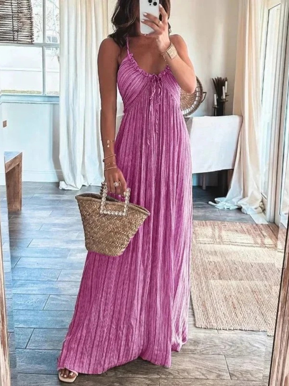 Aurelia - Backless Halter Maxi Dress