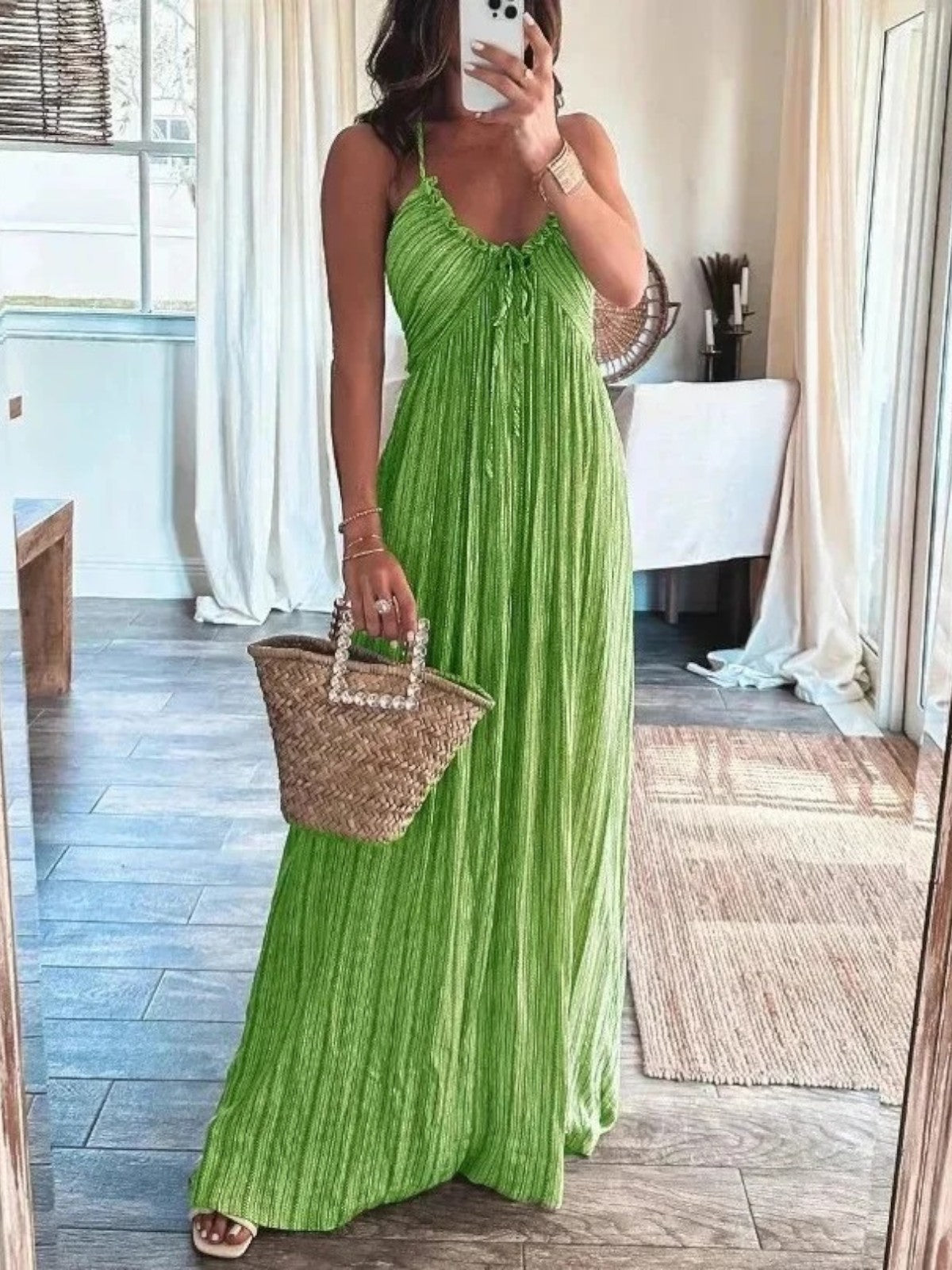 Aurelia - Backless Halter Maxi Dress