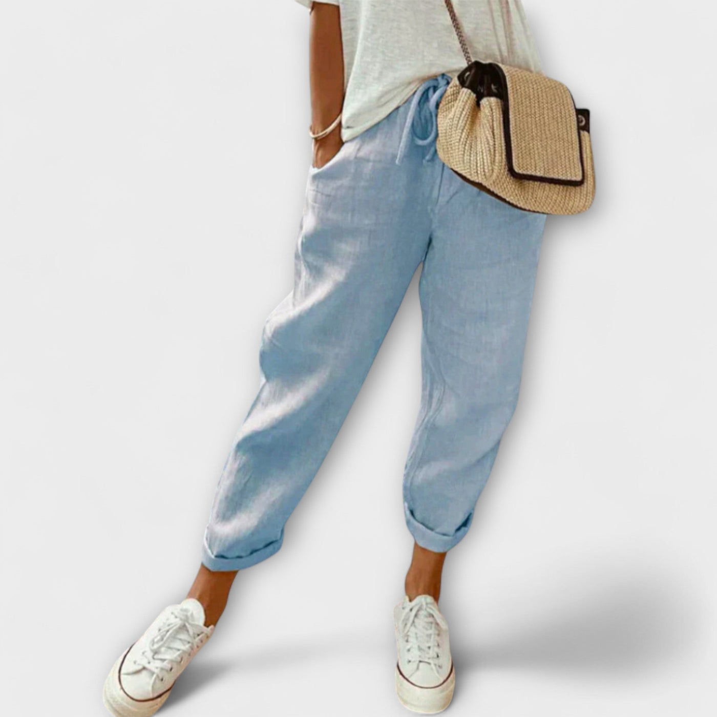 Moja – Casual Linen Pants with Free Style