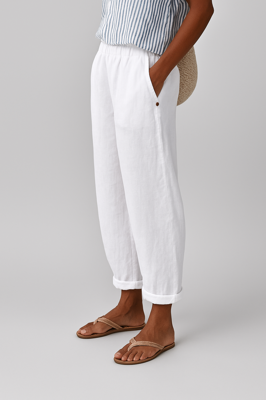Clara – Soft and Elegant Stretch Cotton Pants