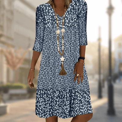 Nina - Elegant Dress with Print