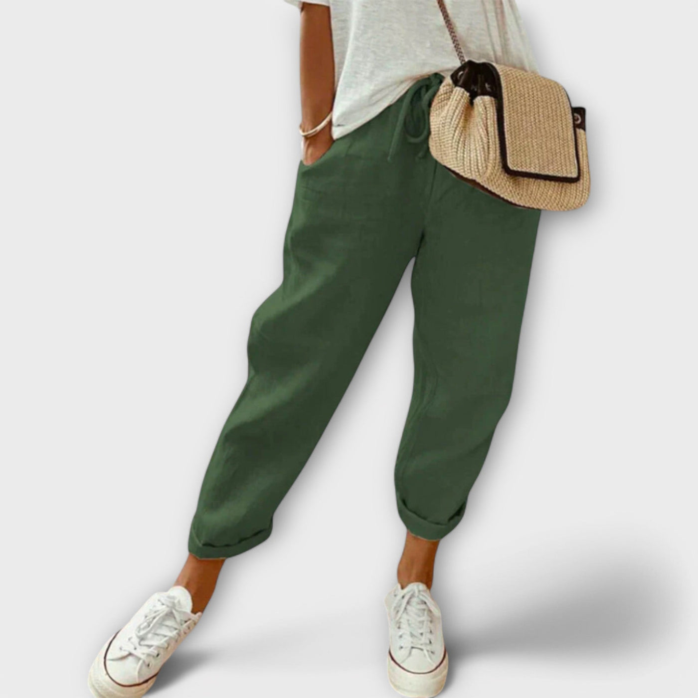 Moja – Casual Linen Pants with Free Style