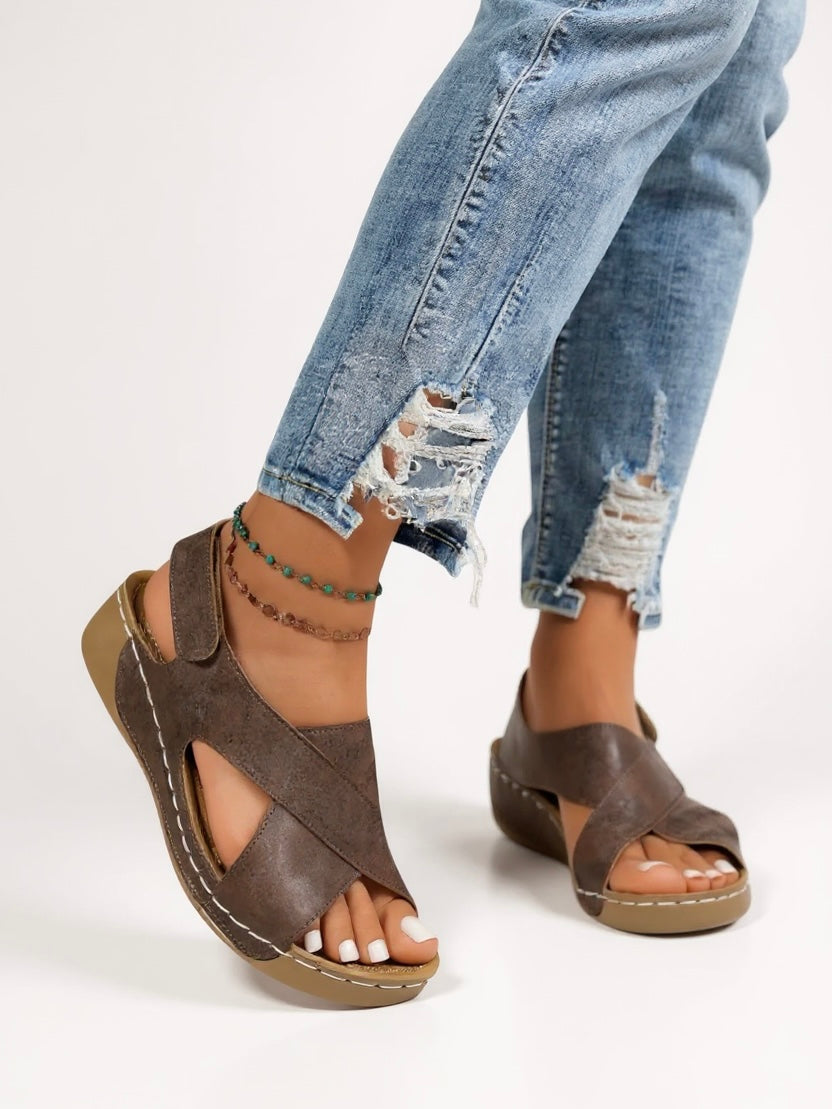 Sana - Wedge Platform Sandals
