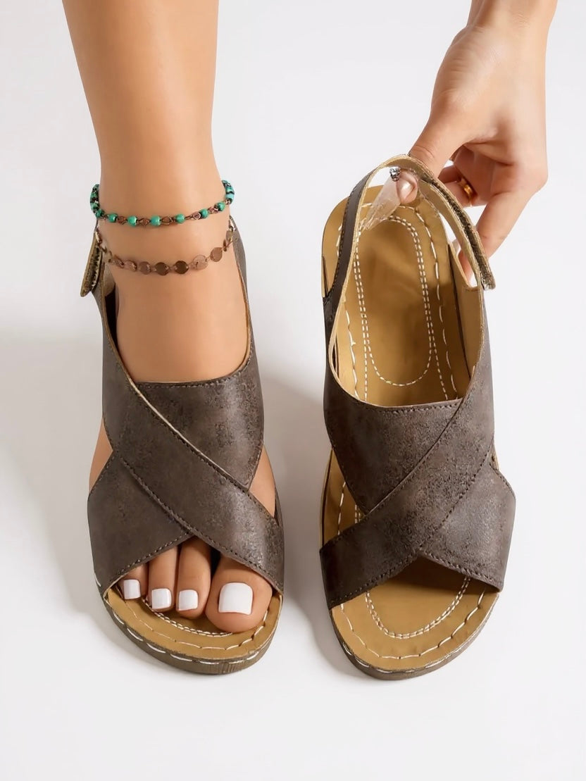 Sana - Wedge Platform Sandals