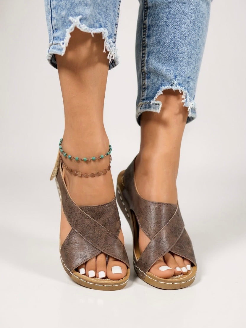 Sana - Wedge Platform Sandals
