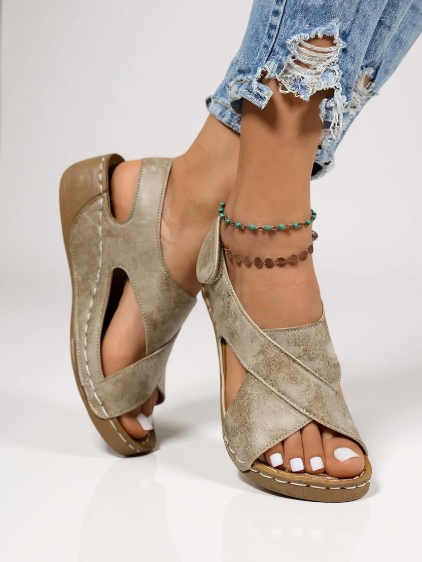 Sana - Wedge Platform Sandals