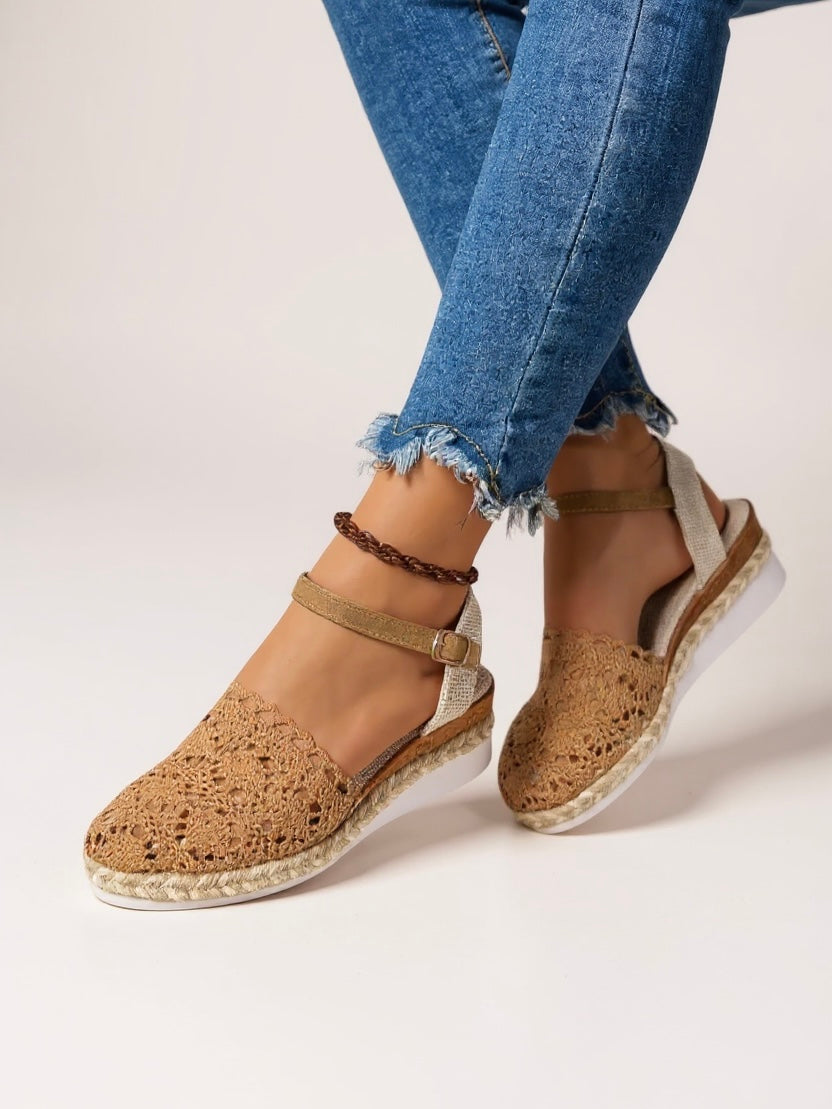Lyra - Crochet Platform Sandals