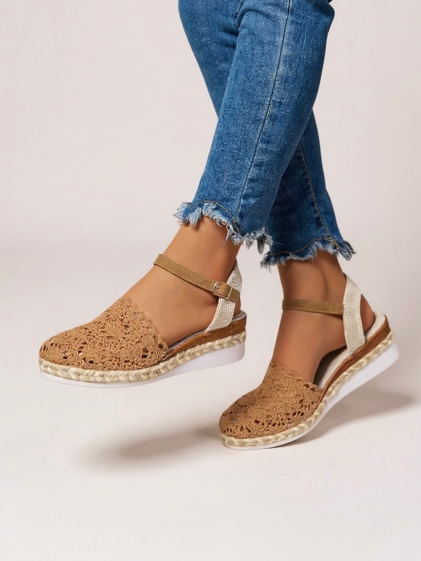 Lyra - Crochet Platform Sandals