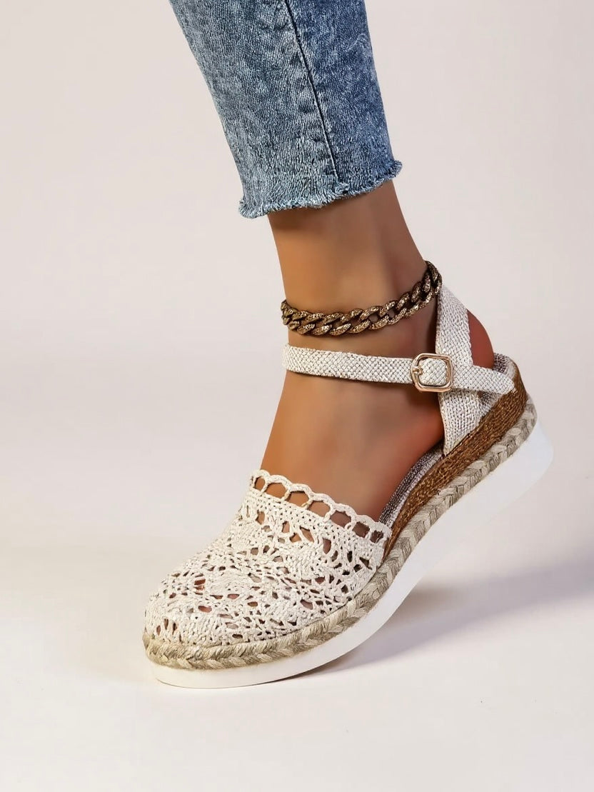 Lyra - Crochet Platform Sandals