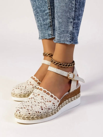 Lyra - Crochet Platform Sandals