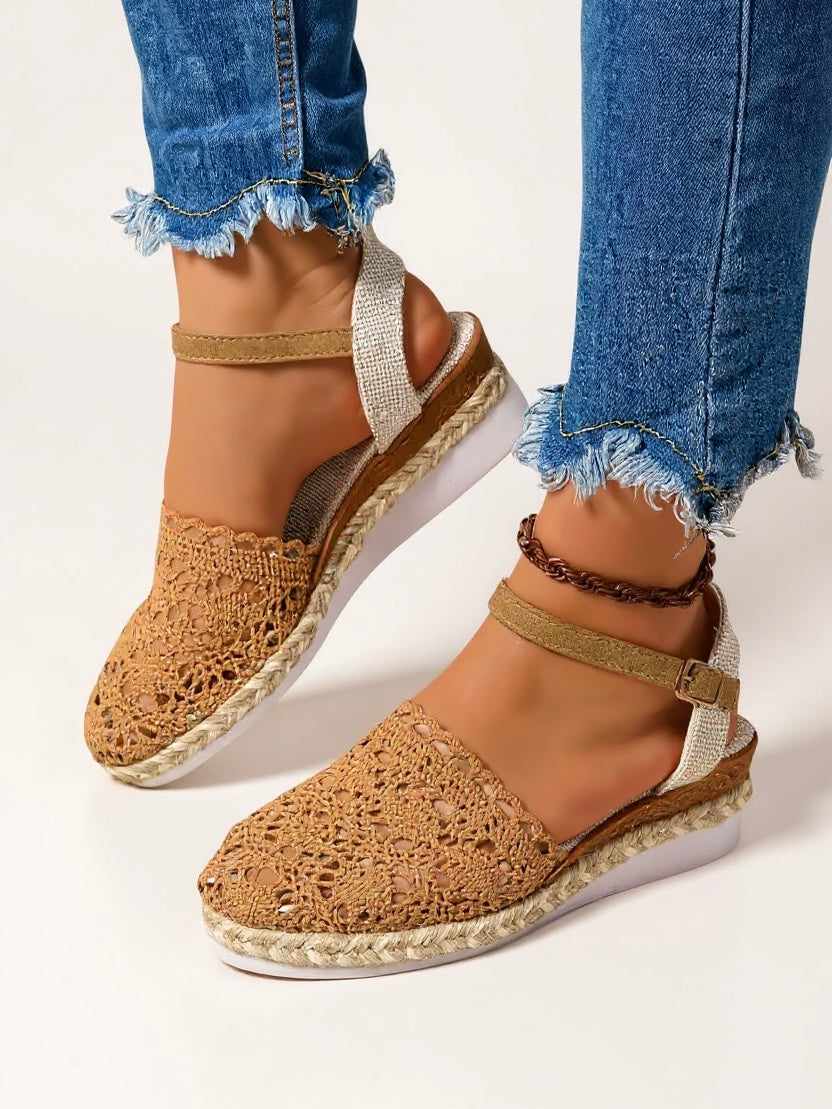 Lyra - Crochet Platform Sandals