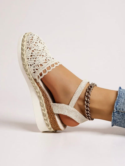 Lyra - Crochet Platform Sandals