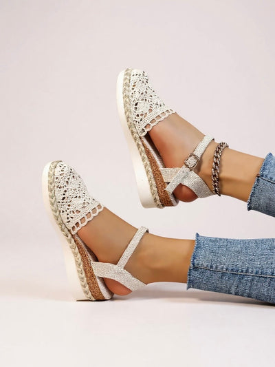 Lyra - Crochet Platform Sandals
