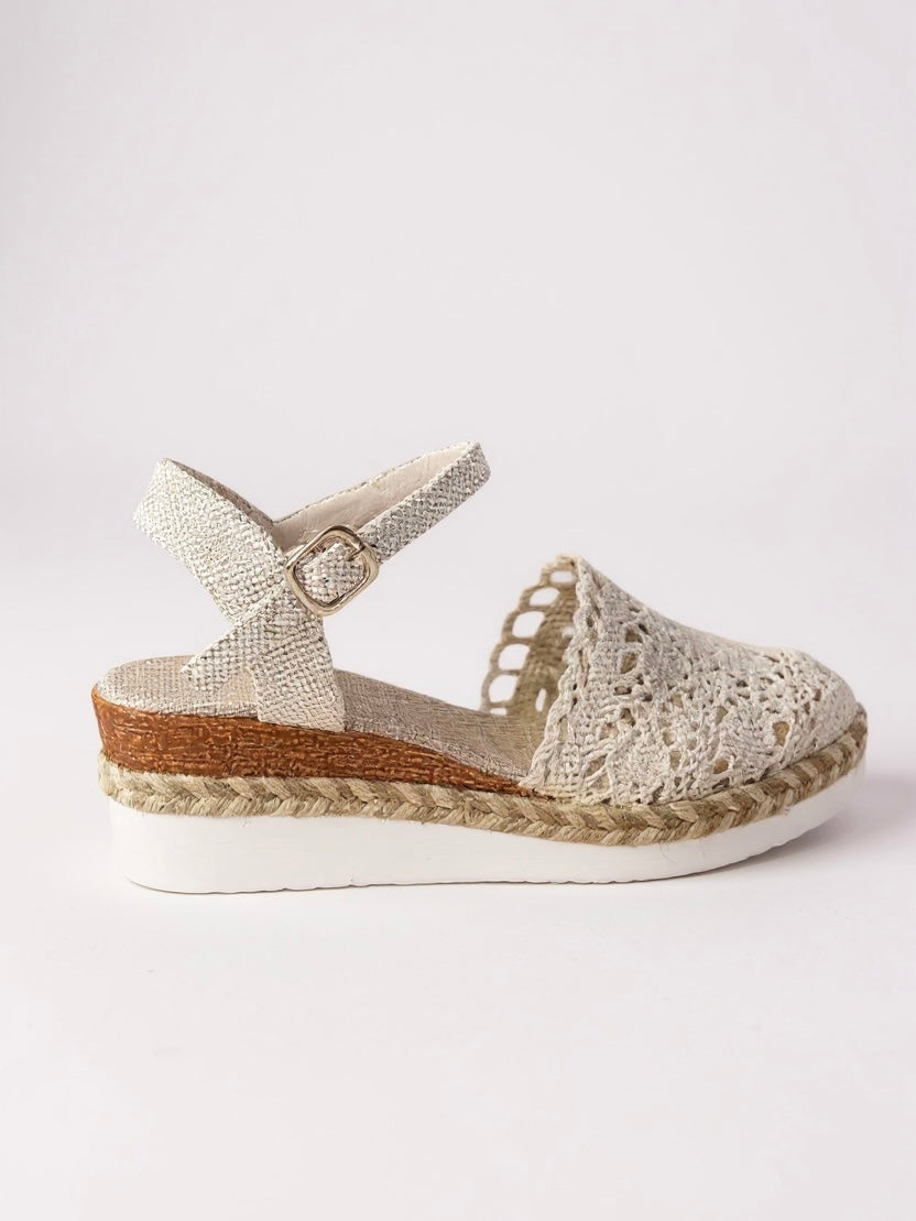 Lyra - Crochet Platform Sandals