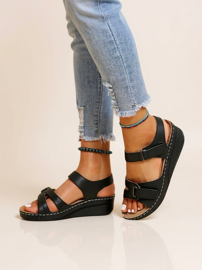 Terra - Adjustable Wedge Sandals