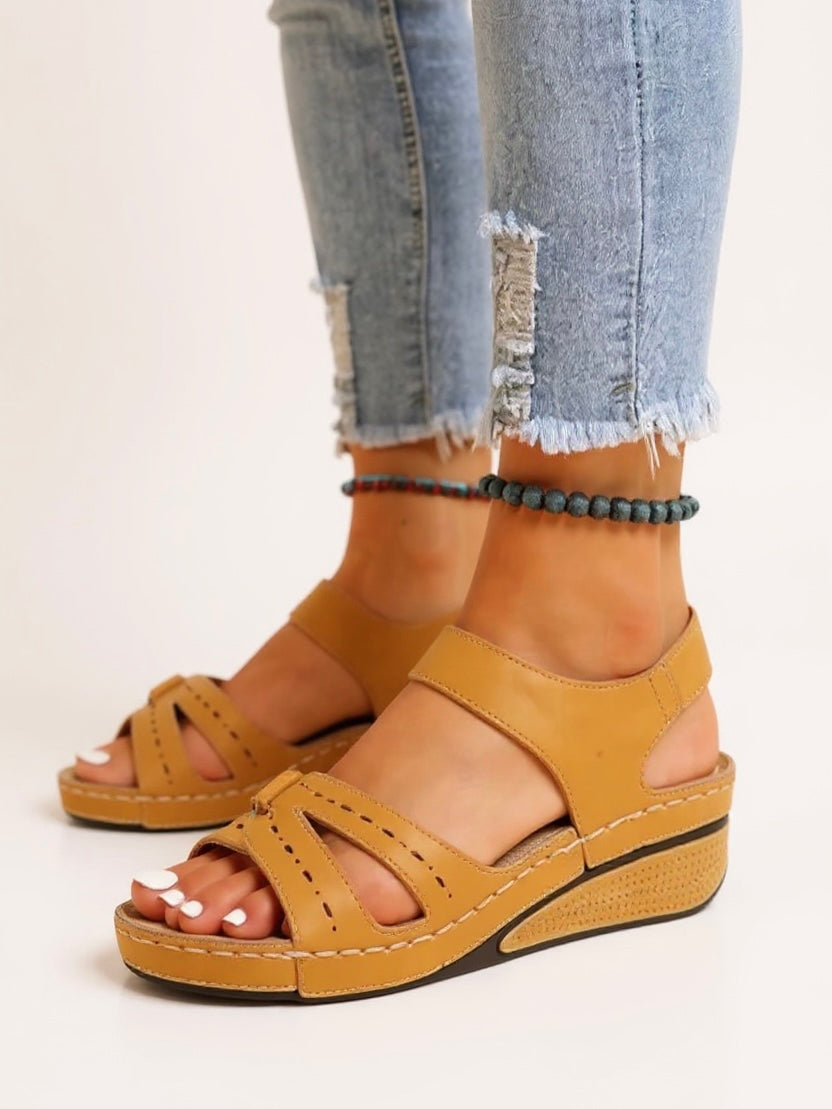 Terra - Adjustable Wedge Sandals