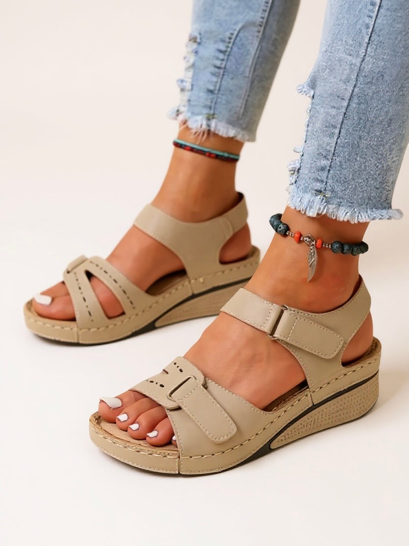 Terra - Adjustable Wedge Sandals