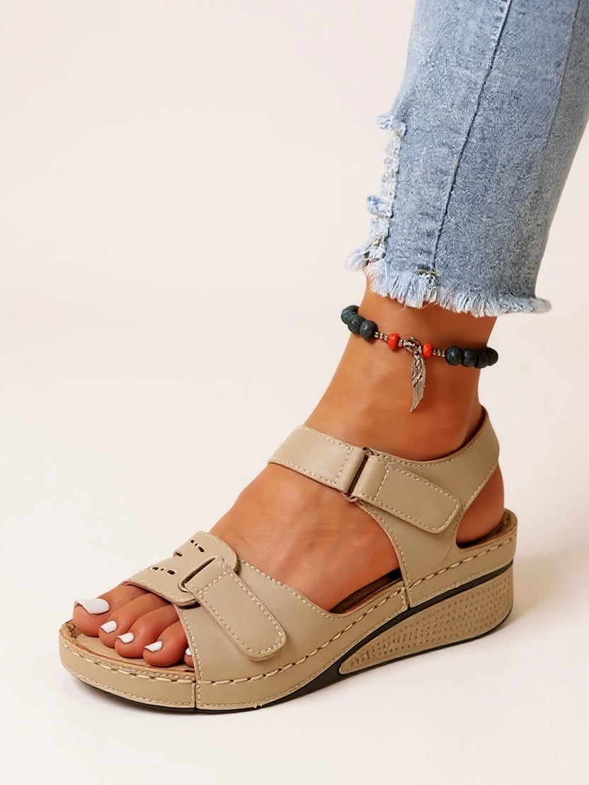 Terra - Adjustable Wedge Sandals