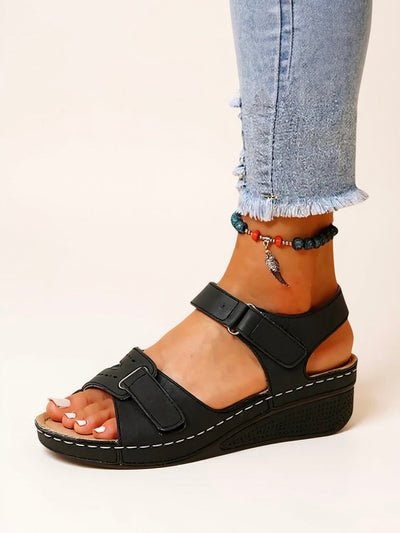 Terra - Adjustable Wedge Sandals