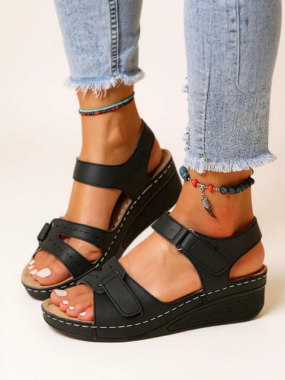 Terra - Adjustable Wedge Sandals
