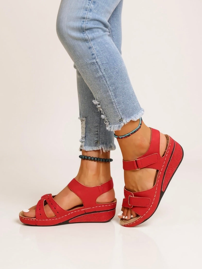 Terra - Adjustable Wedge Sandals