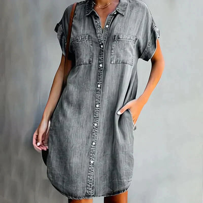 Aubree - Casual Denim Dress