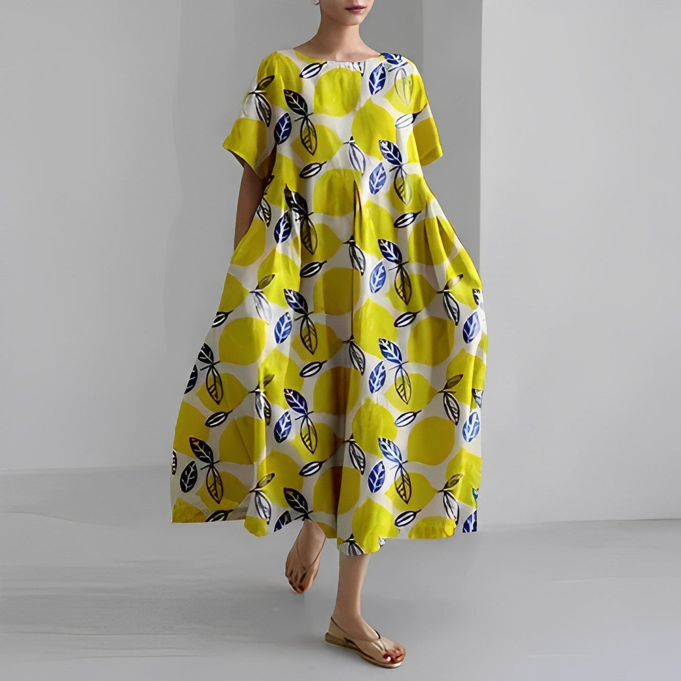 Jasmina – Joyful Printed Viscose Dress