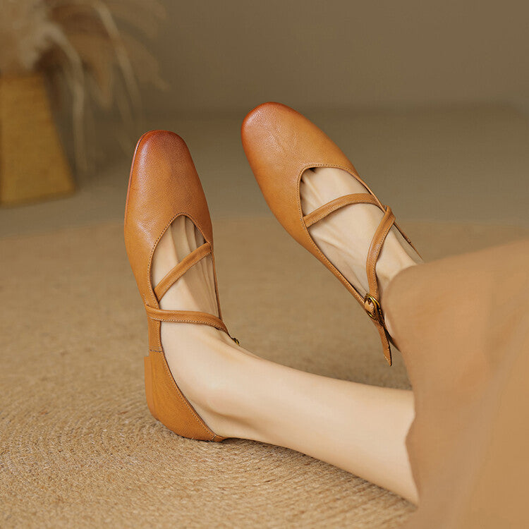 Anie - Leather Ballet Flats