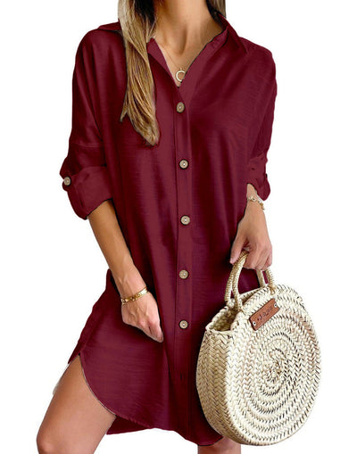 Claribel - Button-Up Shirt Dress