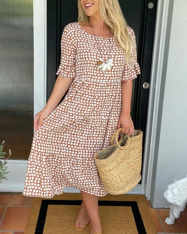 Jade | Polka Dot Midi Dress