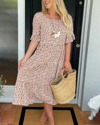 Jade | Polka Dot Midi Dress