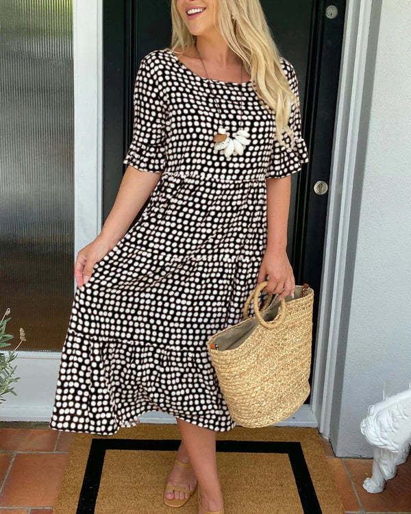 Jade | Polka Dot Midi Dress