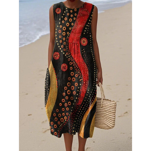 Naomi - Fire Rhythm Dress