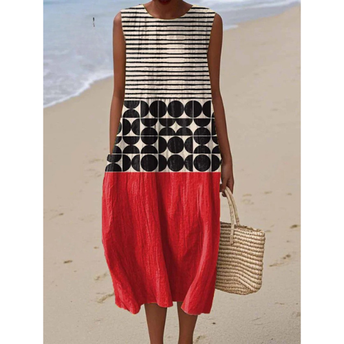 Yara - Geometric Summer Dress