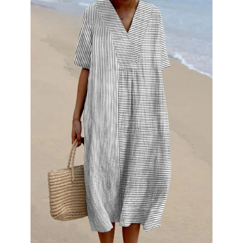 Lina - Casual Striped Dress
