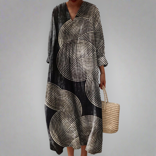 Layla - Elegant Graphic Dress