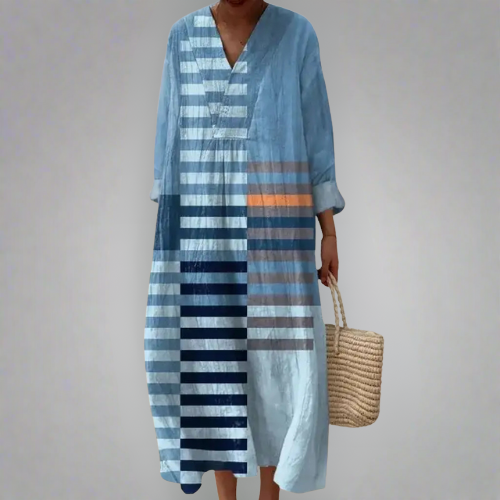 Colette - Gradient Blue Dress