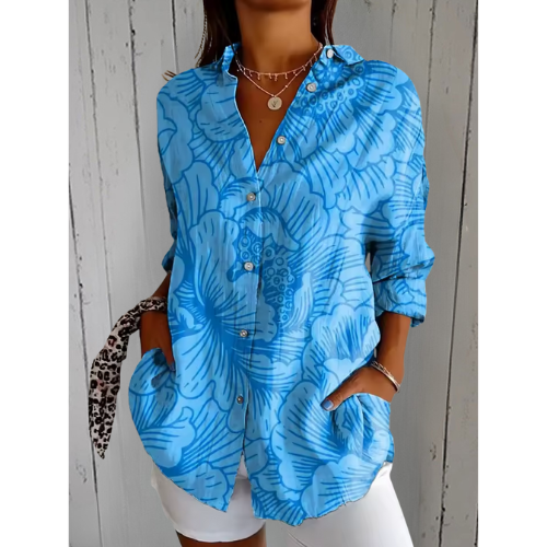 Kaia | Ocean Bloom Blouse