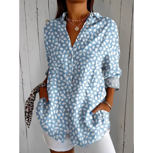 Ayla | Sky Dots Blouse