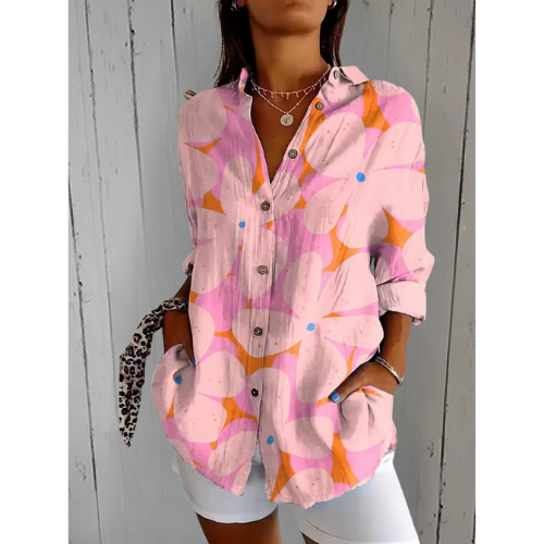 Freya | Pink Bloom Blouse