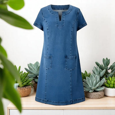 Faye™ - Soft Denim Dress